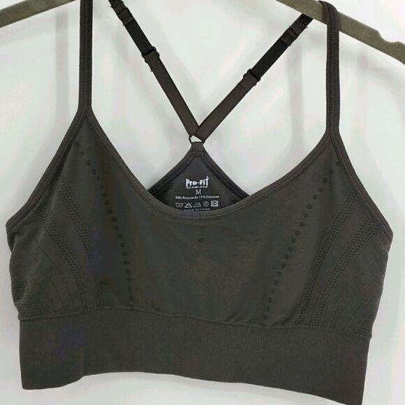 Pro-fit seamless gray bra. Size medium. - Picture 1 of 3